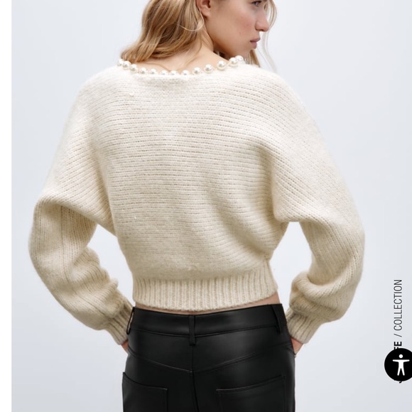 Zara pearl sweater - Picture 4 of 6